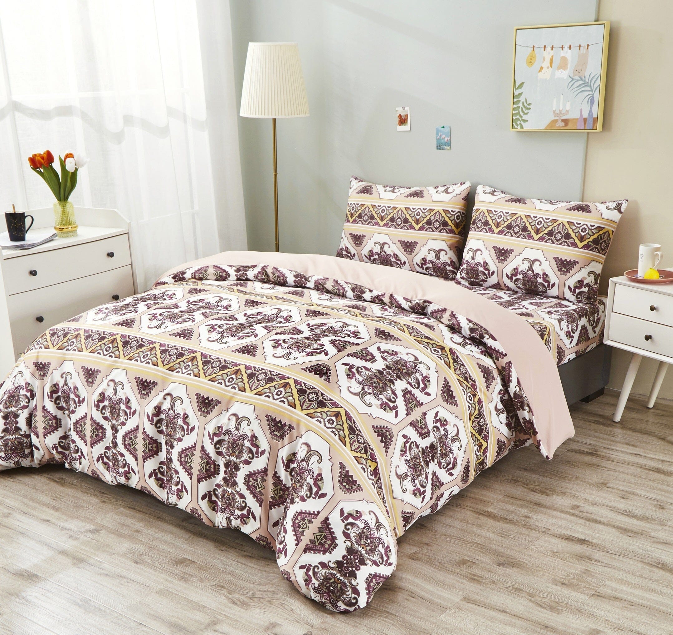 Majestic Oriental Kilim Duvet Cover Set – Persian Traditional Design