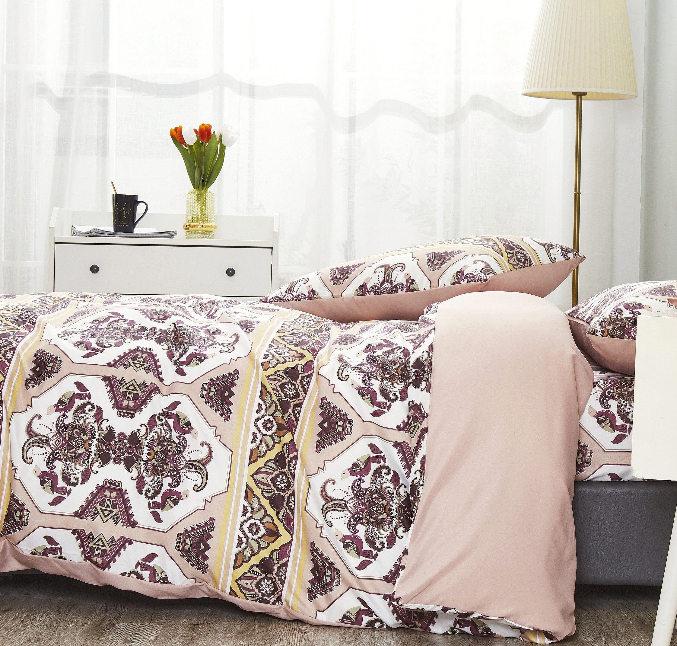 Majestic Oriental Kilim Duvet Cover Set – Persian Traditional Design