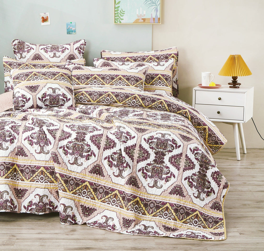 Majestic Oriental Kilim Bedspread Set – Persian Ornate Design