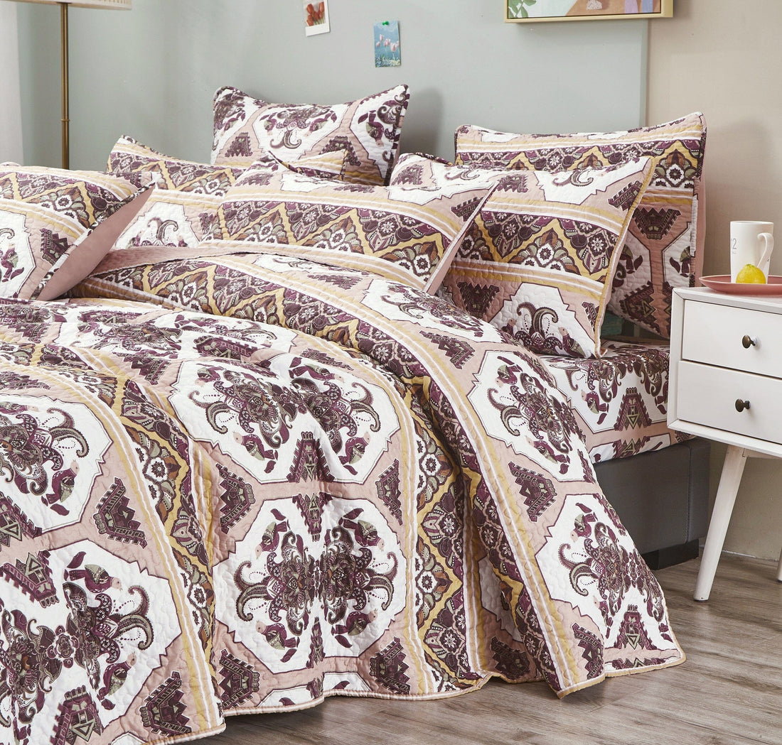 Majestic Oriental Kilim Bedspread Set – Persian Ornate Design