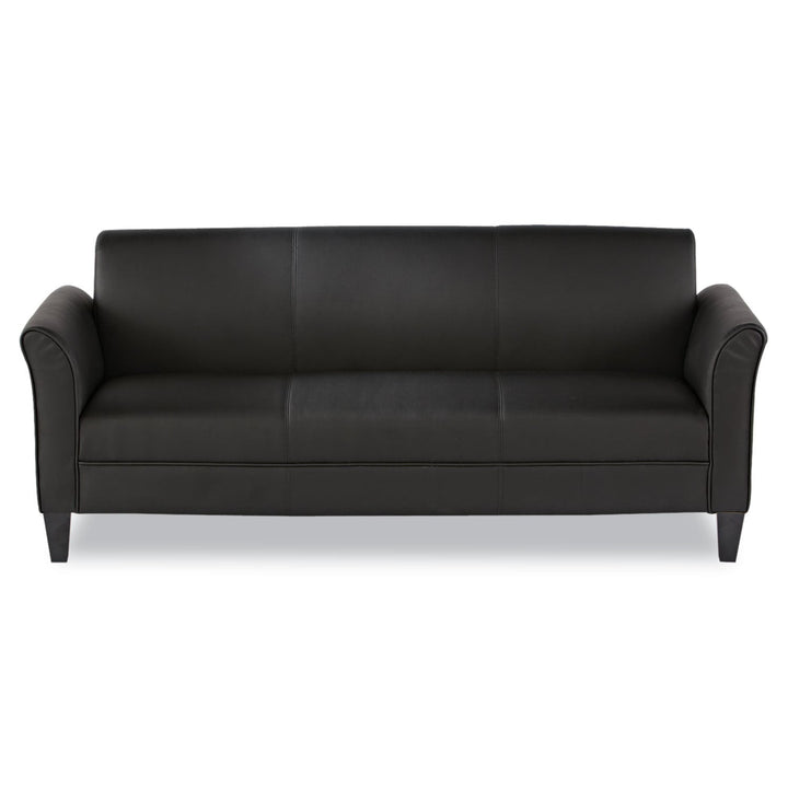 Black 3-Cushion Reception Lounge Sofa 77w x 31.5d