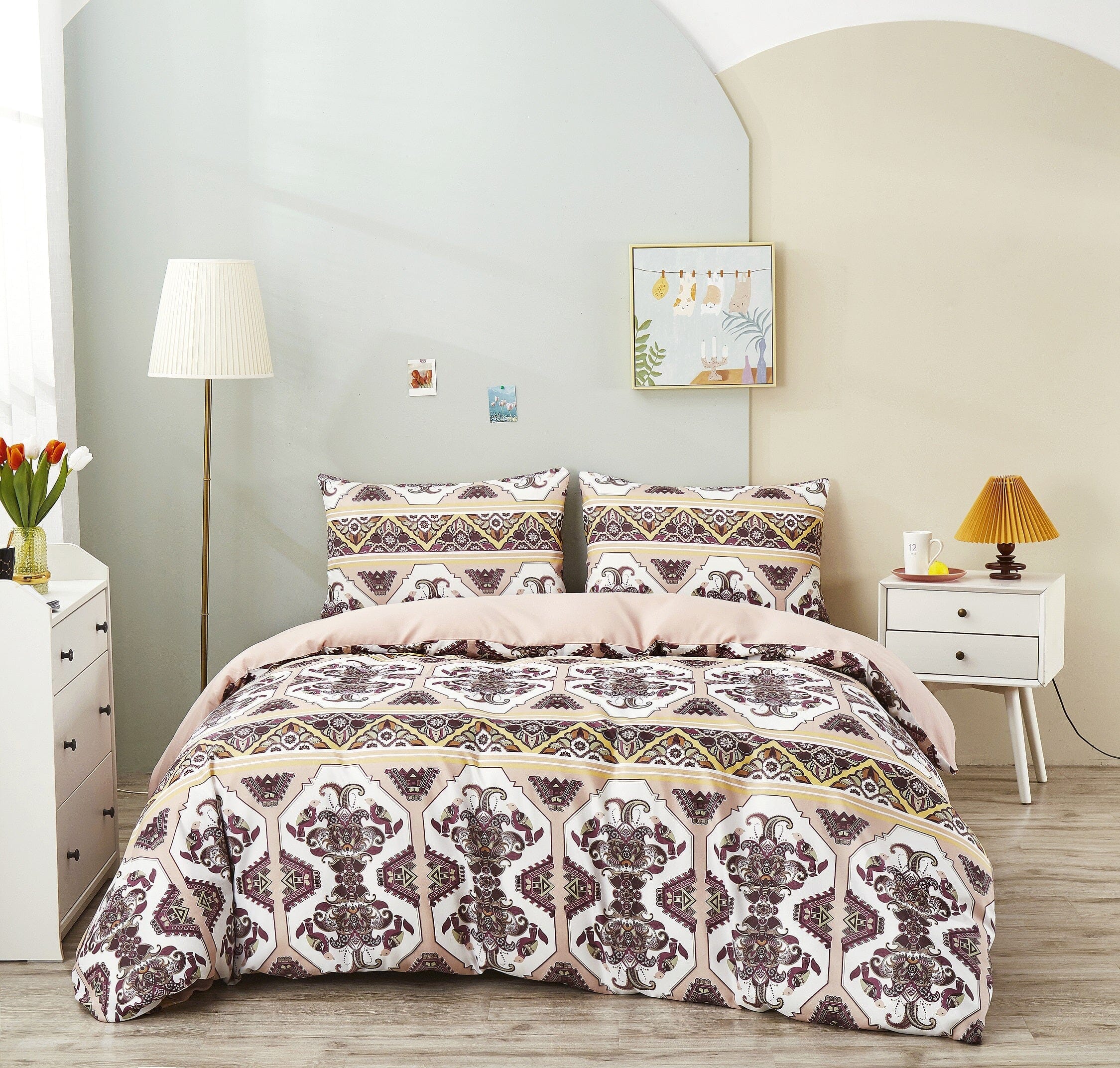 Majestic Oriental Kilim Duvet Cover Set – Persian Traditional Design