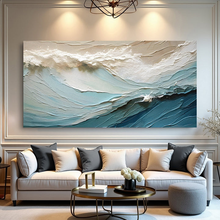 Beige Minimalist Abstract Wall Art for Modern Home Decor