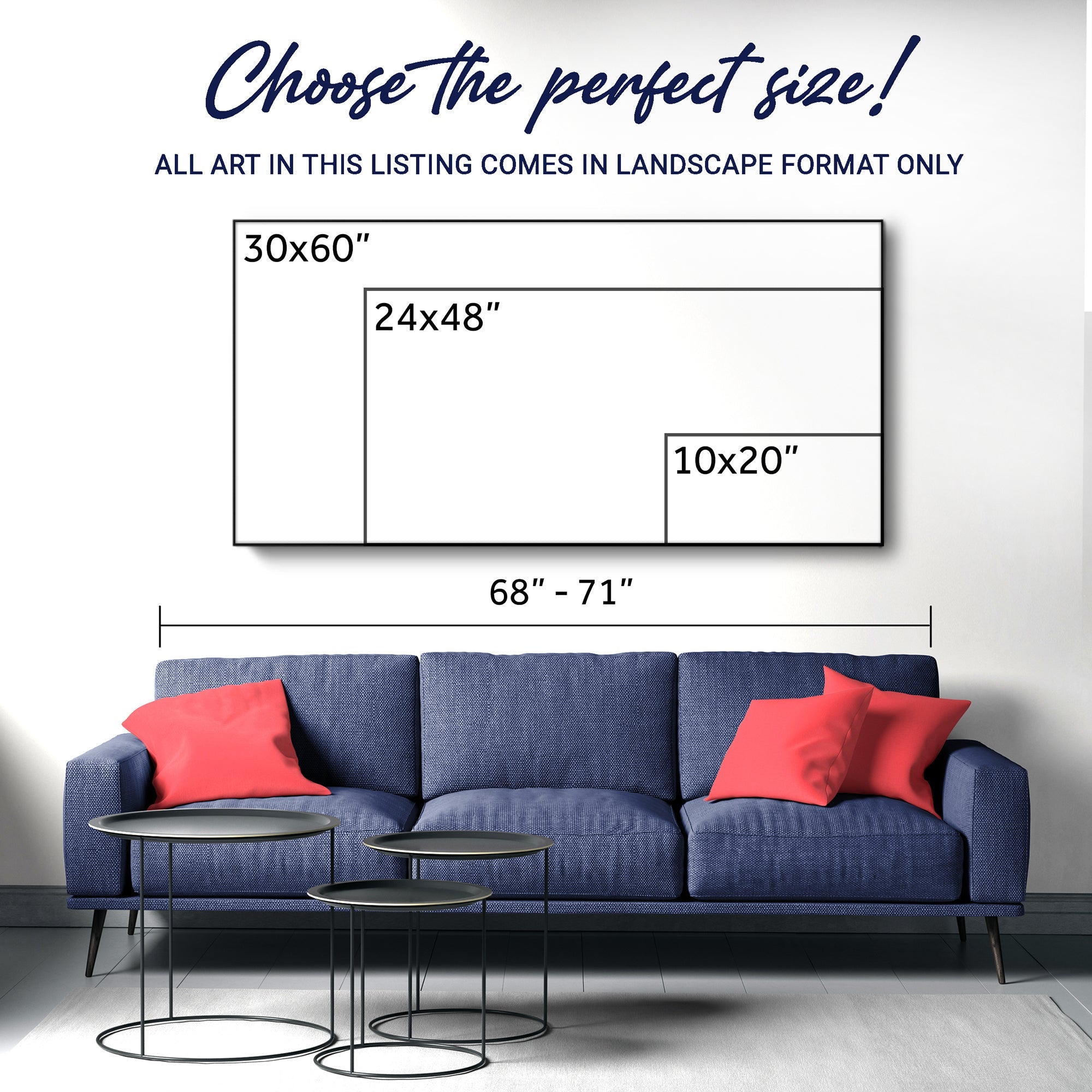 Modern Minimalist Night Lake Wall Art for Home Decor
