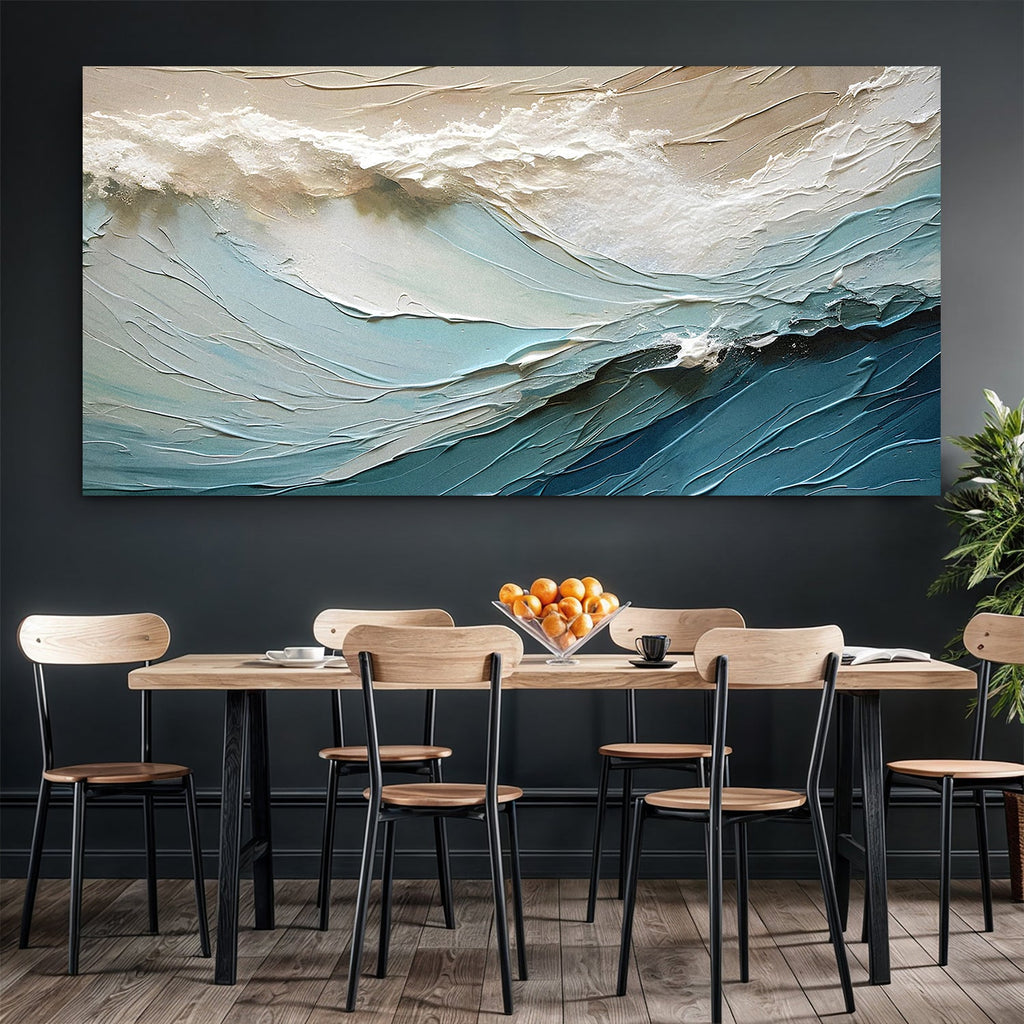 Beige Minimalist Abstract Wall Art for Modern Home Decor