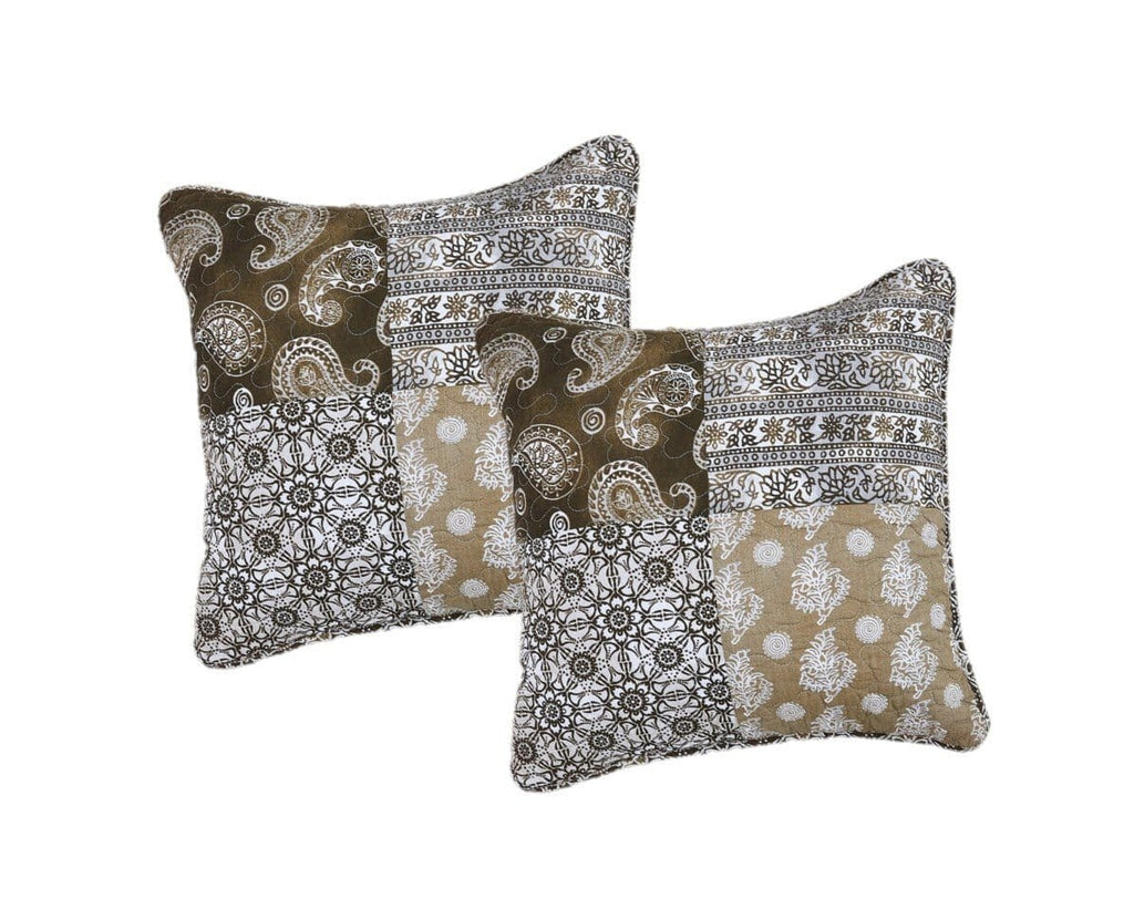 Bohemian Paisley Bed in a Bag Set – Olive Brown Floral (JHW885)
