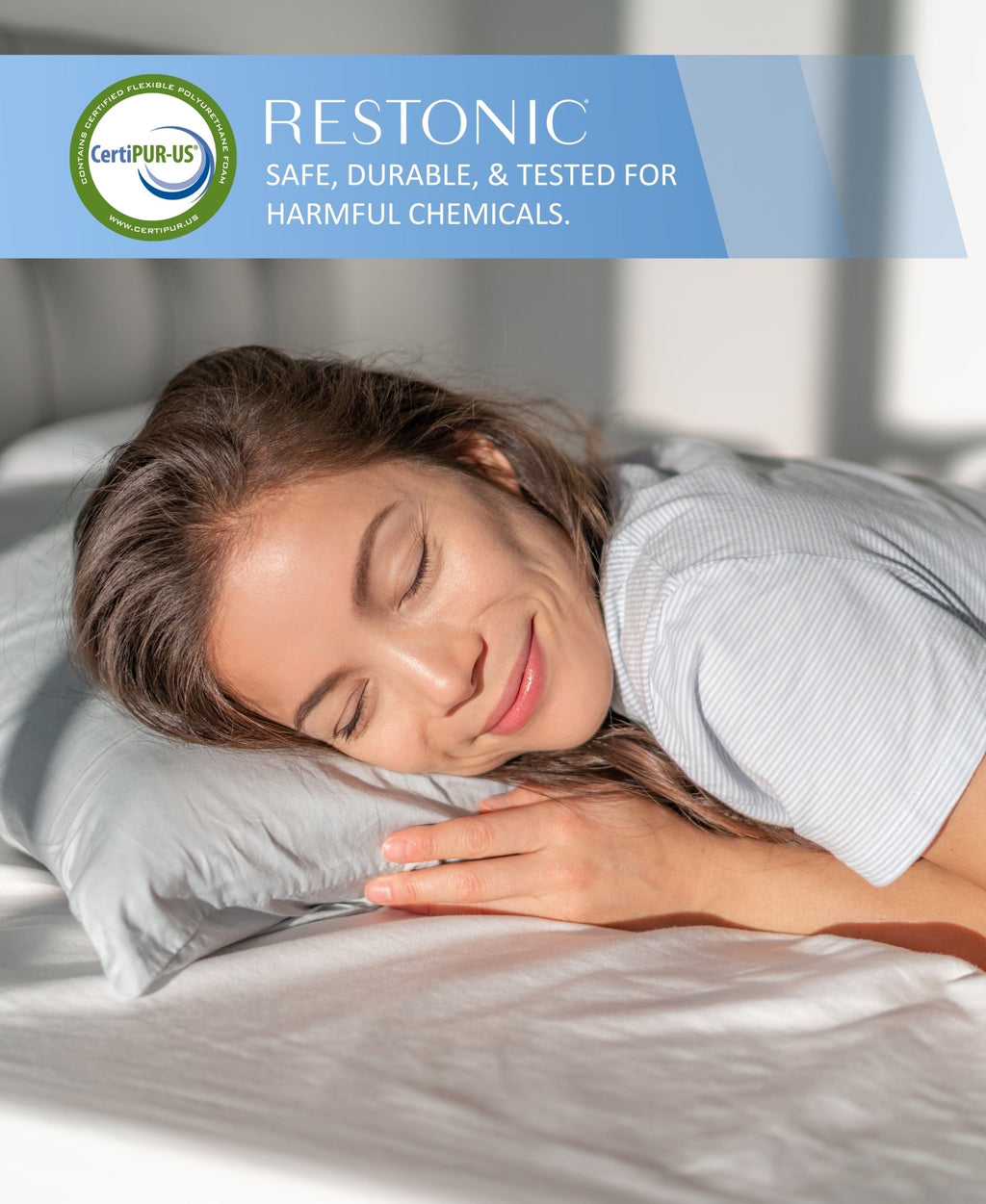 Restonic ComfortCare Hybrid Restful Nights Euro Top Plush Twin Mattress