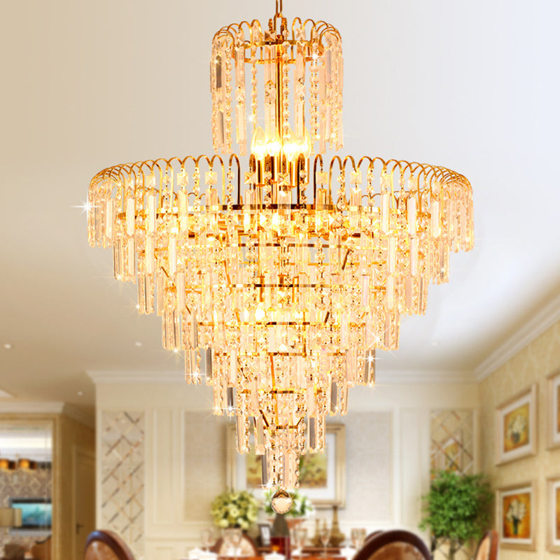 Madilyn Modern Tiered Chandelier: Add Dazzling Elegance to Your Space