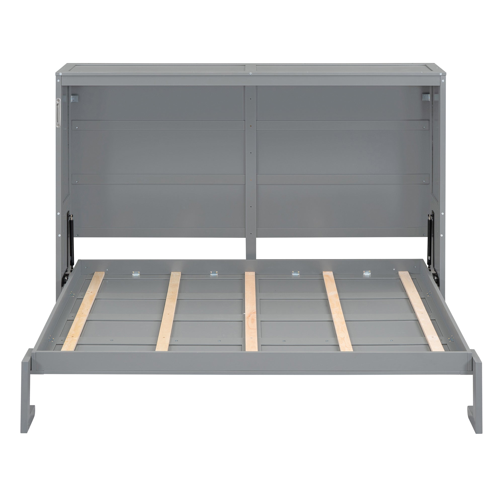 Full Size Gray Murphy Bed Wall Bed - Space Saving Solution