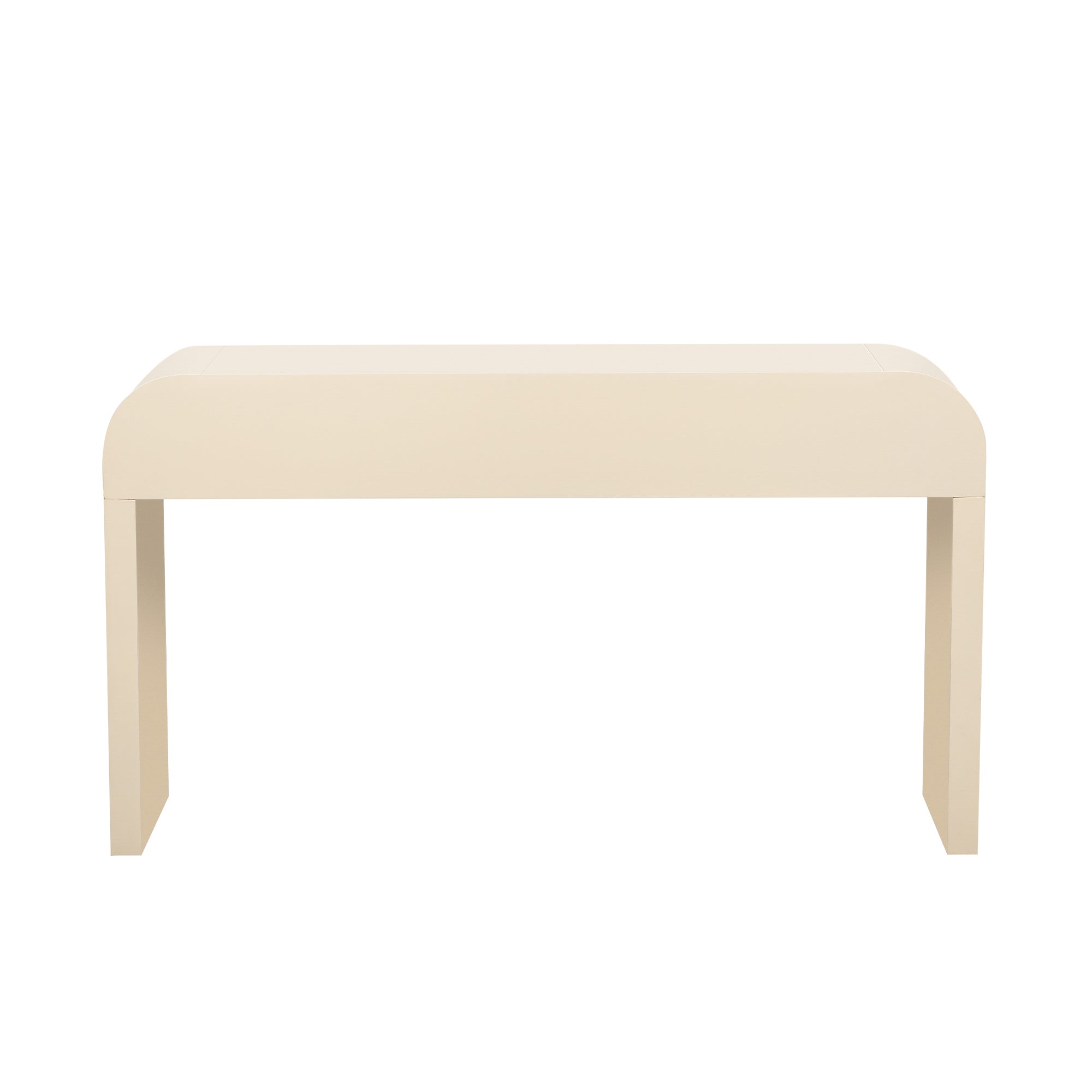 Entrance way tables, your 1st impression and convenience at hand. Modern Console Table with 2 Storage Drawers, Fluted Entryway Table with Rounded Silhouette for Hallway Living Room and Entryway (Apricot Cream)