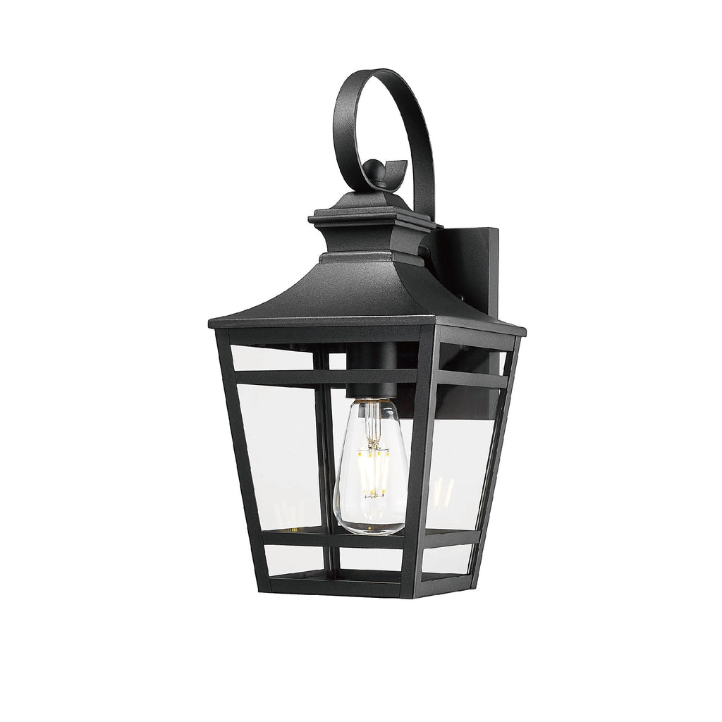 Large Outdoor Wall Lights for House - 16.5 Inch Black Aluminum
