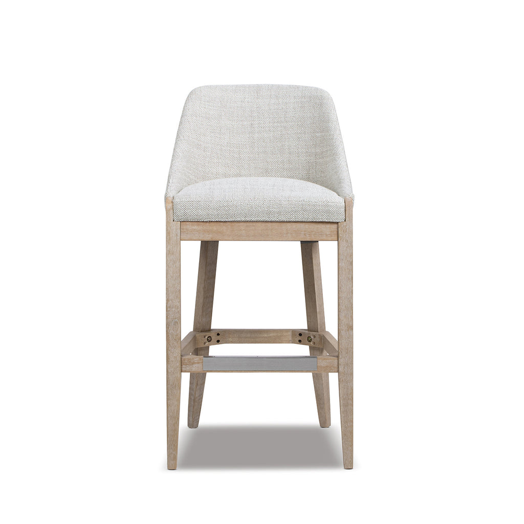 Newport 30.5' Coastal Curved Back Upholstered Barstool