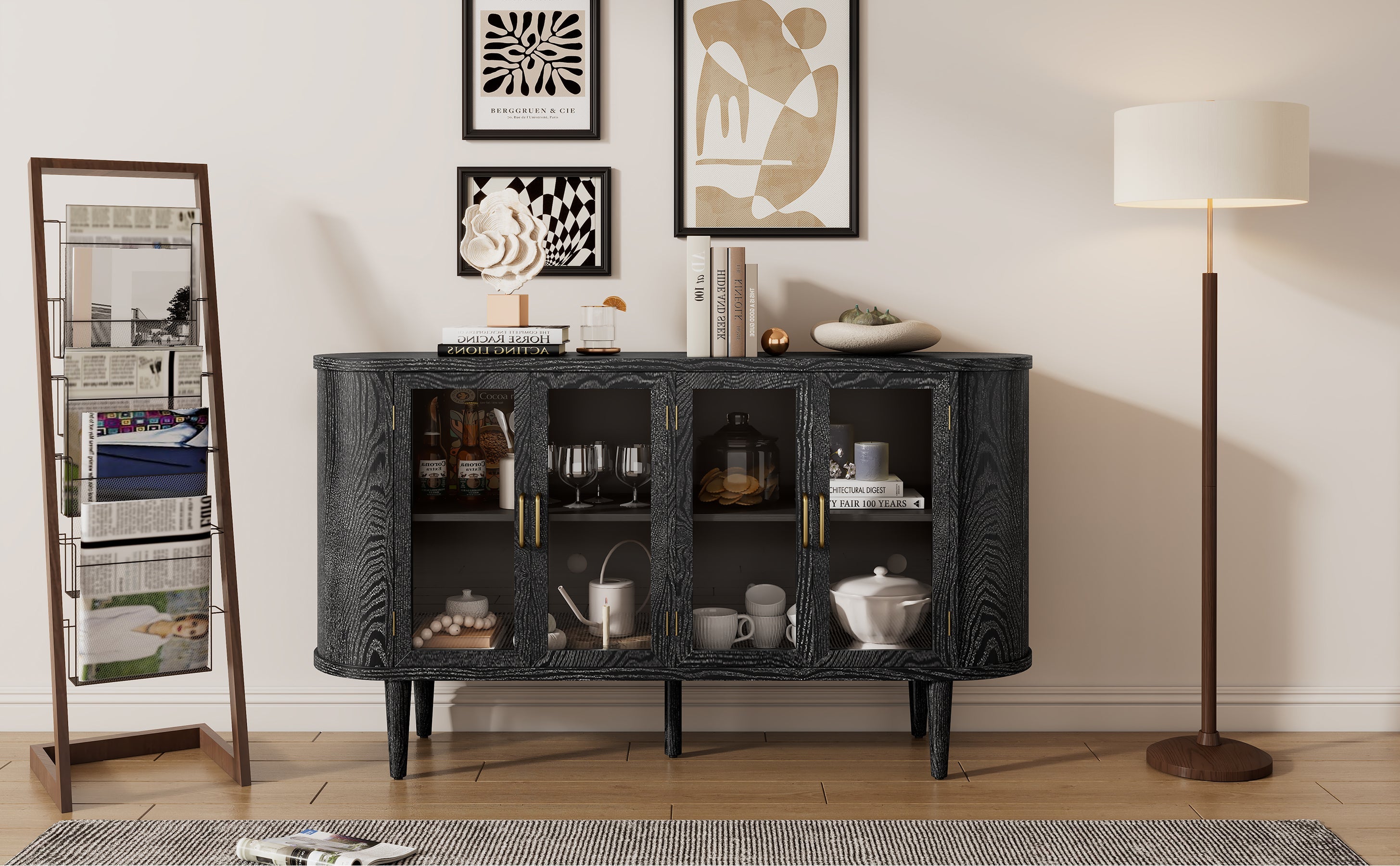 Farmhouse Sideboard Cabinet with Storage