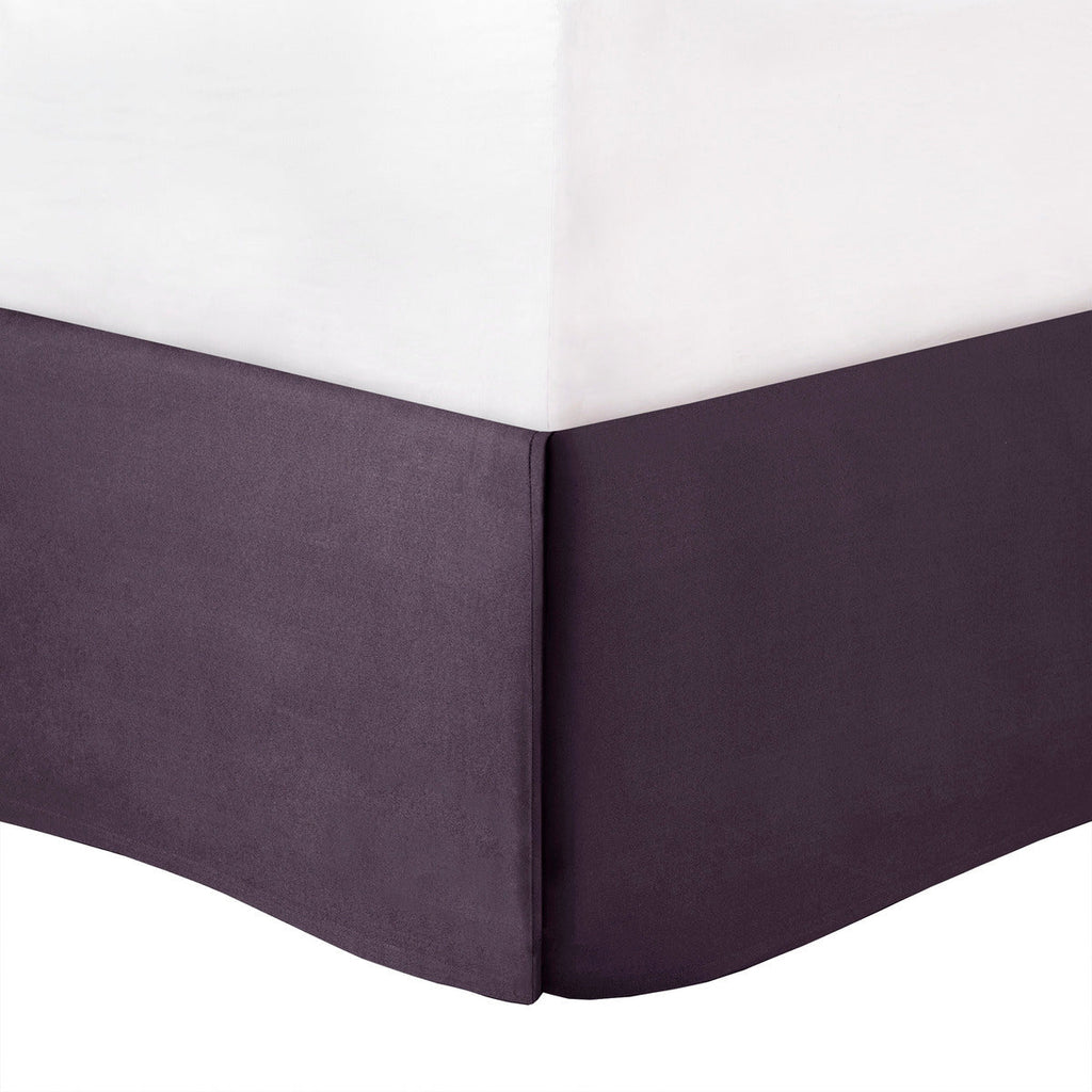 7 Piece Tufted Comforter Set Plum King