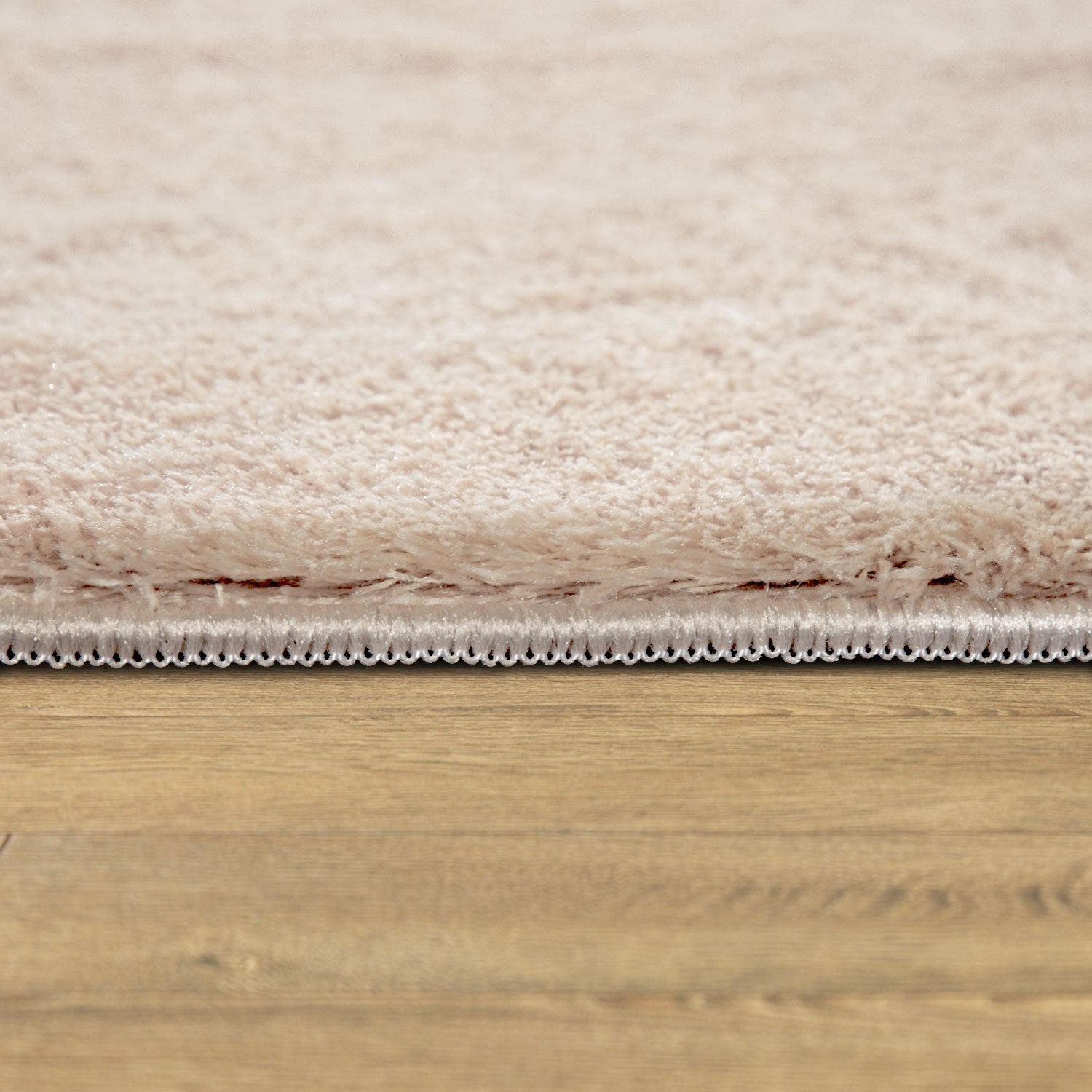 Soft Area Rug with Anti-Slip Backing Washable - Dark Beige