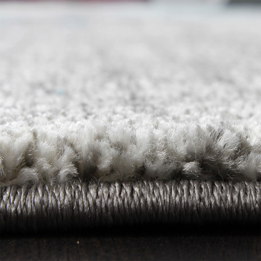 Modern Area Rug Canvas Artful Design in Grey