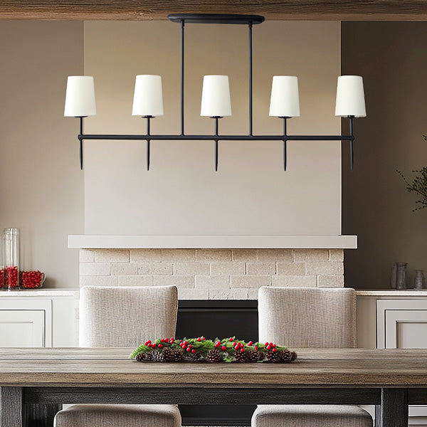 5 Light Linear Modern Chandelier