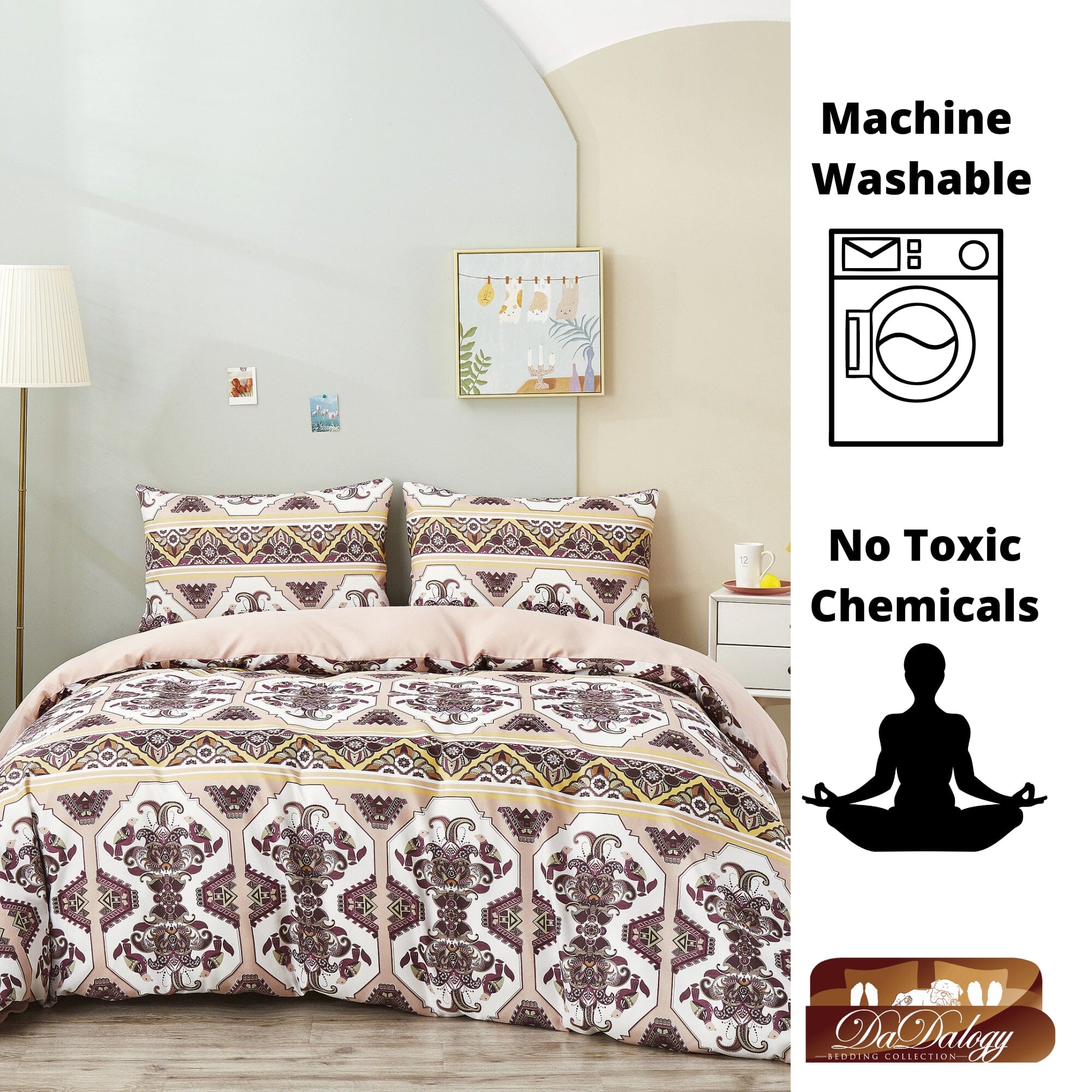 Majestic Oriental Kilim Duvet Cover Set – Persian Traditional Design