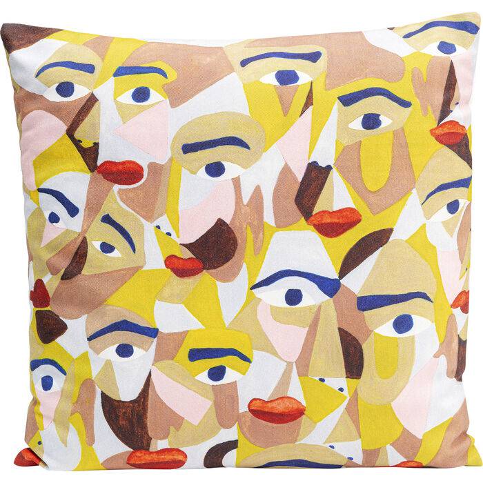 Cushion Artistic Faces 45x45cm