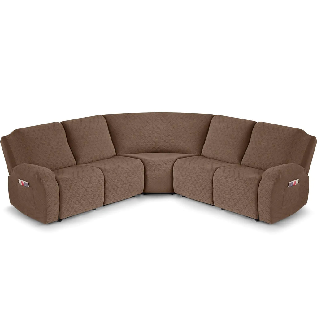 Extra Large Reclining Sectional Sofa Covers – 5-Piece Washable Set