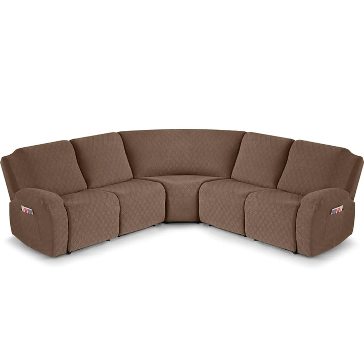 Extra Large Reclining Sectional Sofa Covers – 5-Piece Washable Set