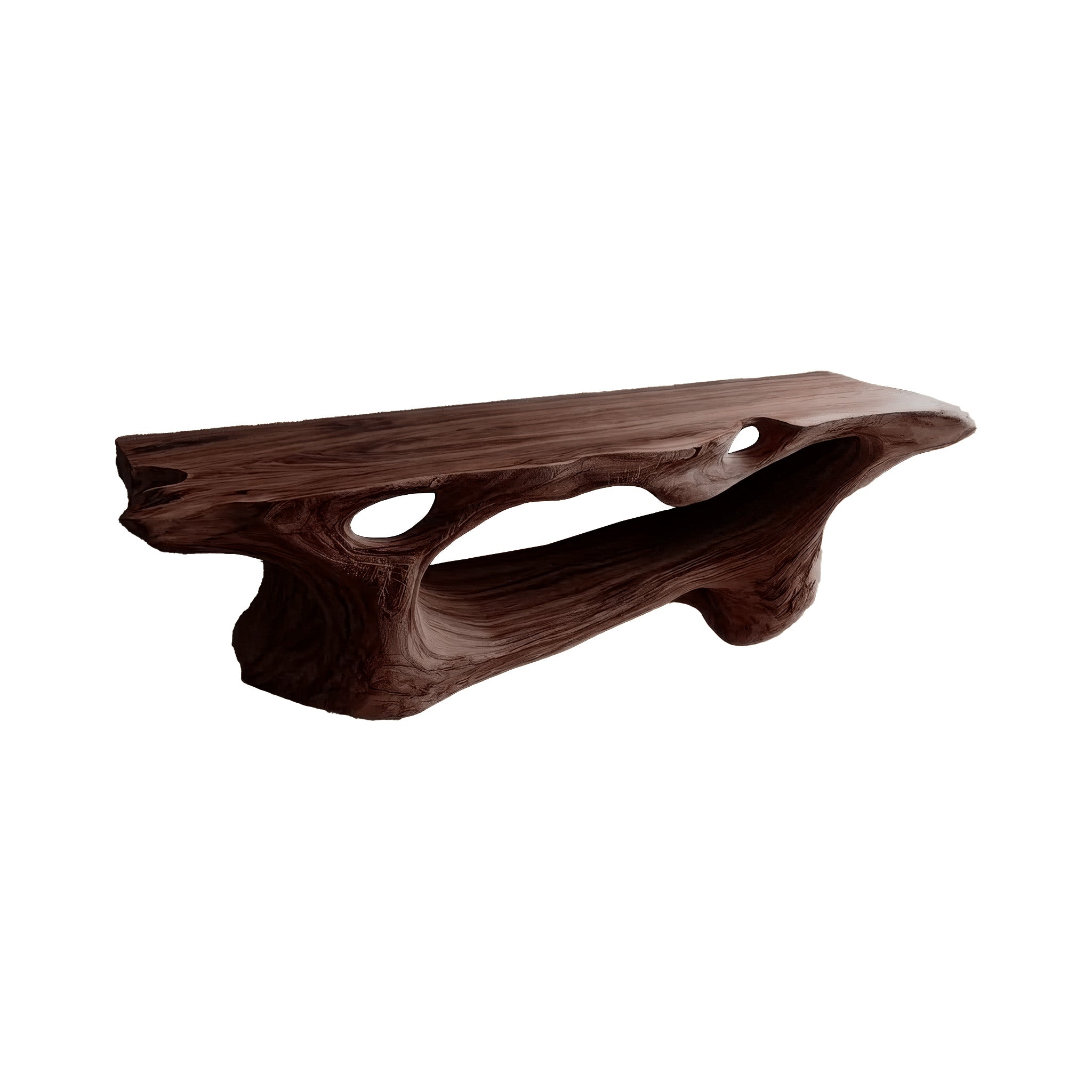 Elowen Handcrafted Solid Wood Floating Bathroom Vanity with Open Storage