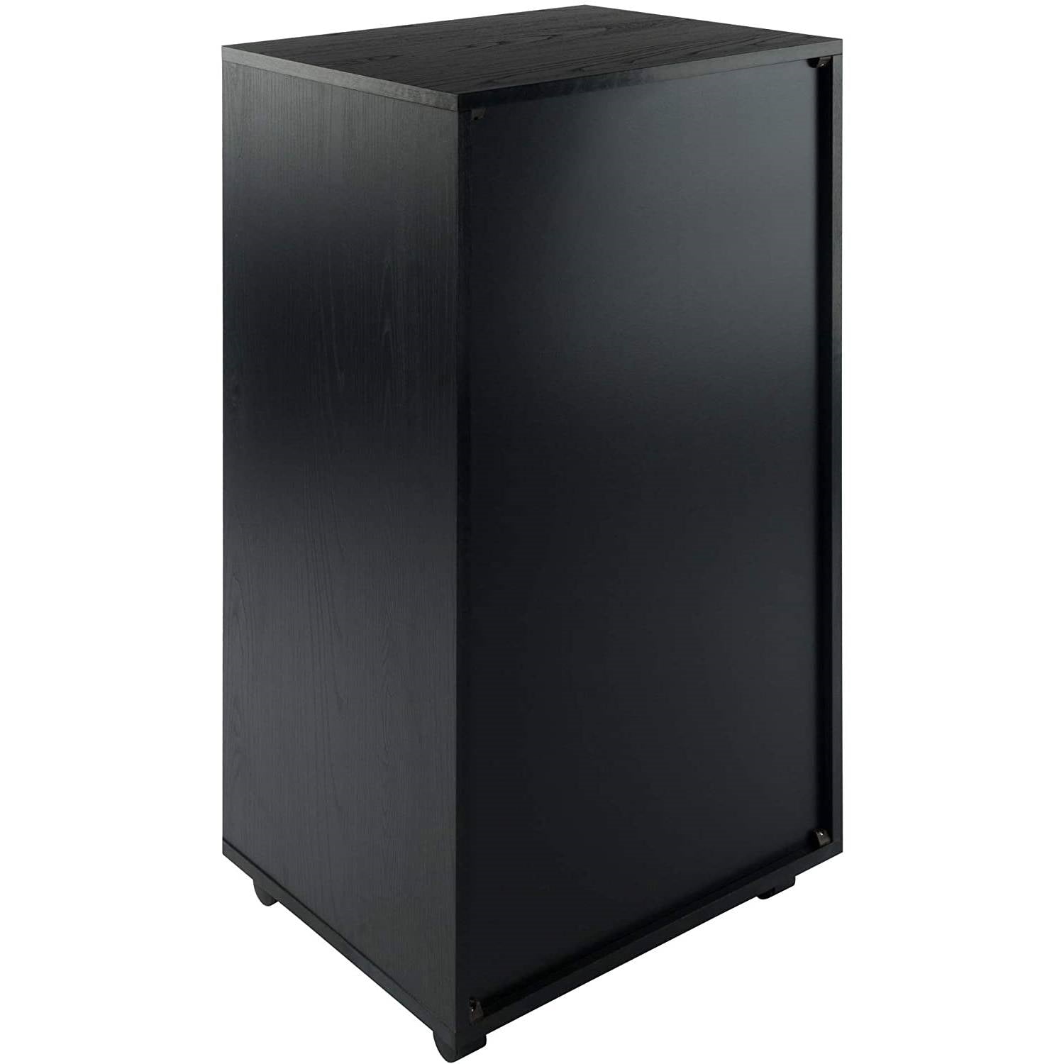 Scandinavian 7-Drawer Storage Cabinet – Black Finish