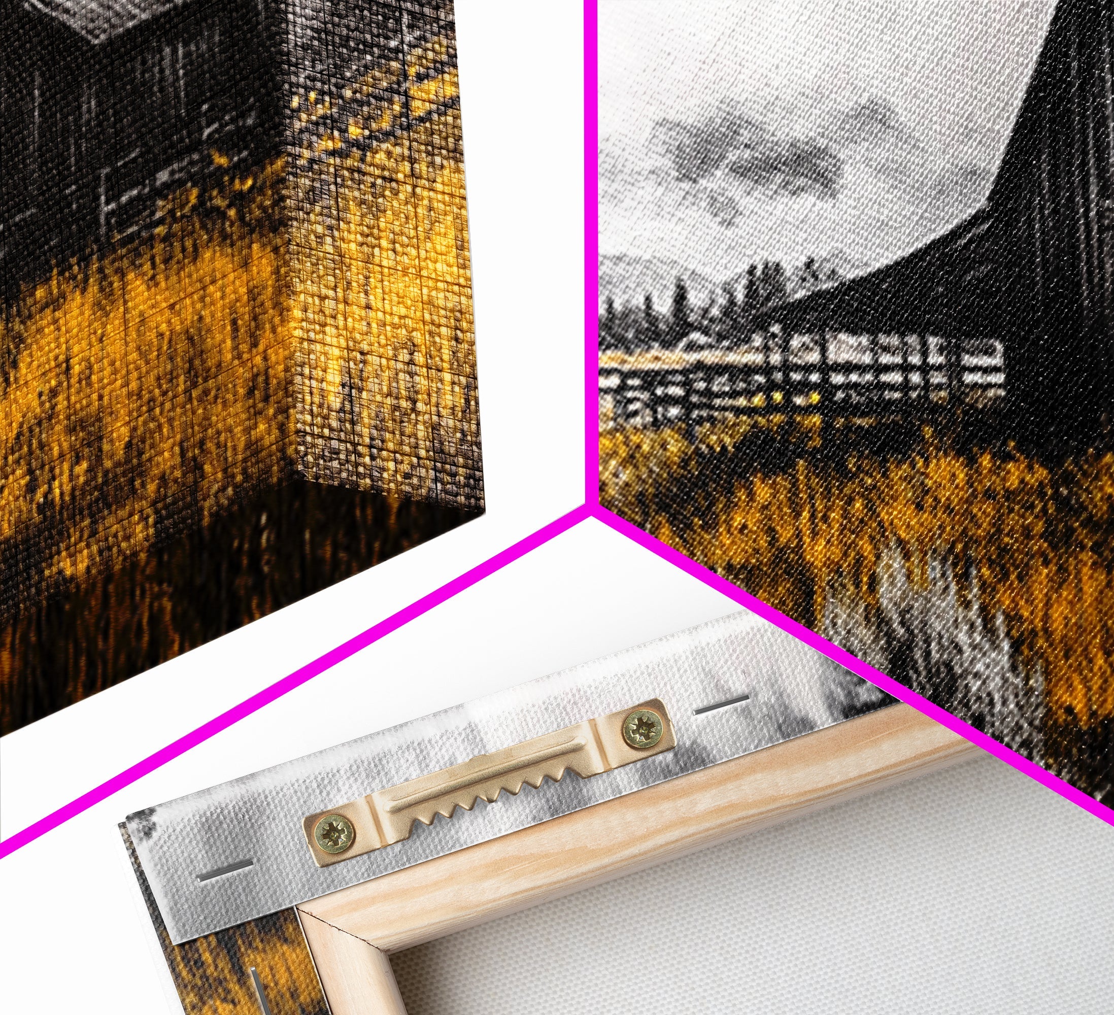 Western Ranch Barn Landscape – Rustic Farmhouse Canvas Art