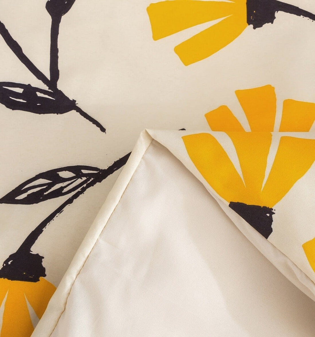 Yellow Fleur Botanical Bedding Set – Duvet, Sheets & Pillowcases (18112)