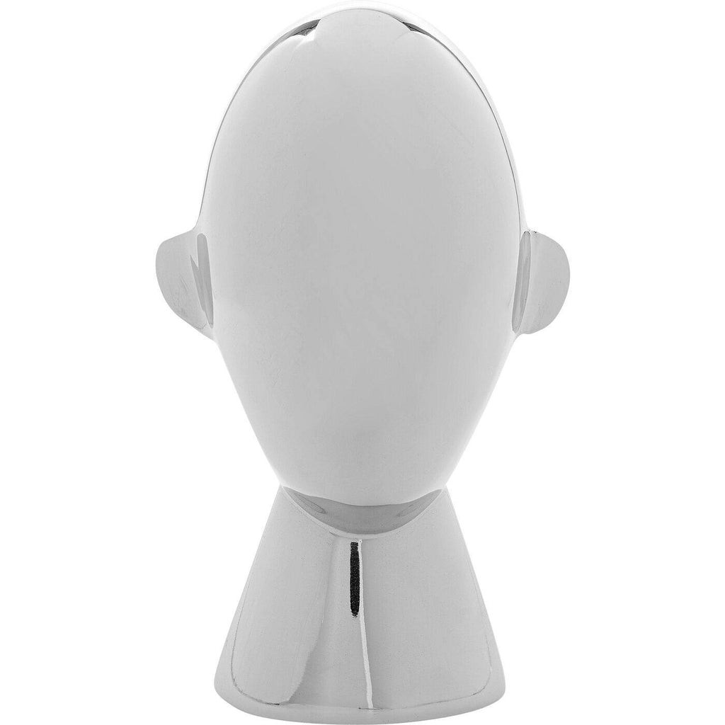 Deco Object Abstract Face Silver 22cm