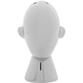 Deco Object Abstract Face Silver 22cm