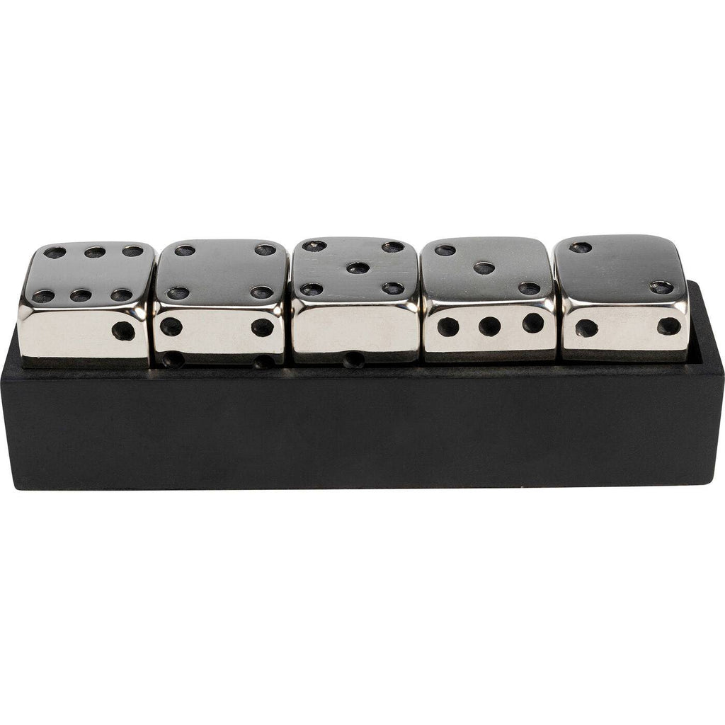 Deco Object Dices Silver 20x6cm