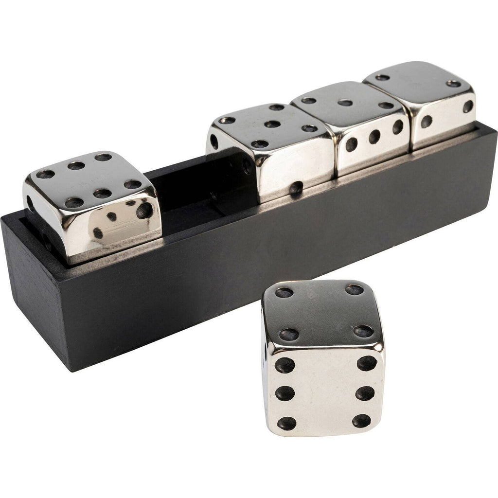Deco Object Dices Silver 20x6cm