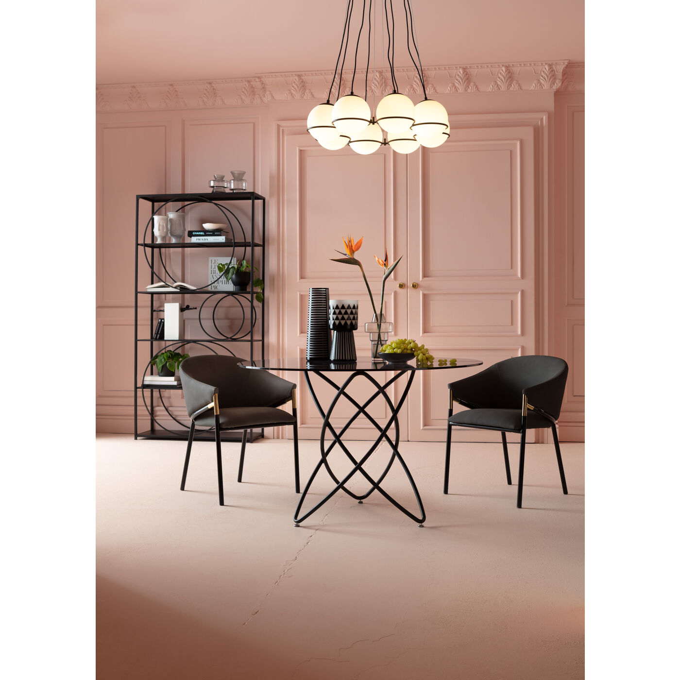 Shelf Circle Black 100x200cm