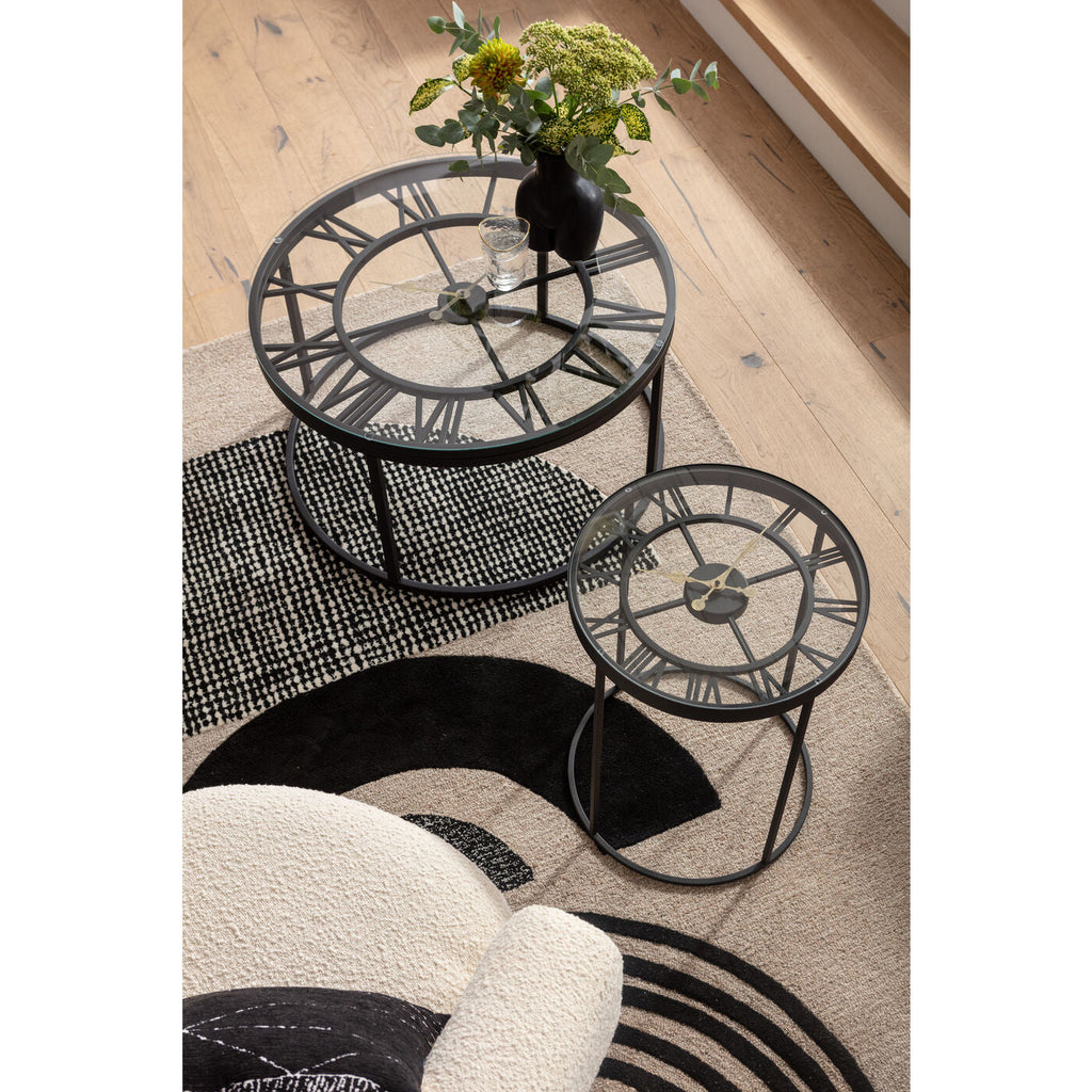 Side Table Roman Black √ò76cm