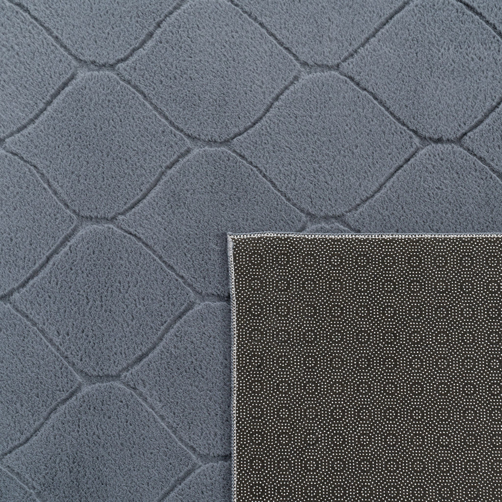 Soft Washable Area Rug Aspen with Moroccan Pattern