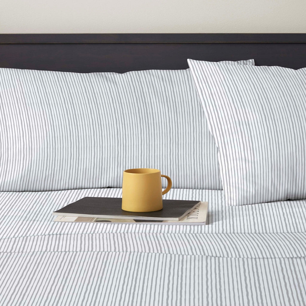 Clean Design Home® Supima Cotton Percale Sheet Set-Birch Linen