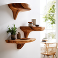 Norvyn Mushroom Solid Wood Floating Shelf SPA187695