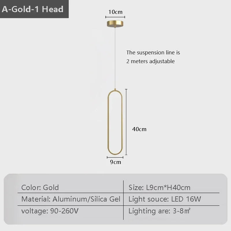 LED Pendant Light Tricolor Indoor