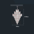 Modern Luxury Long Chandelier - Opulent Illumination for Staircases, Villa Lobbies, High Ceilings, and Grand Spaces