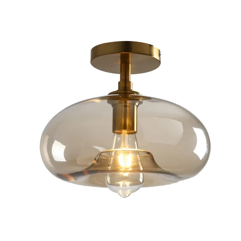 This simple glass pendent looks great in Dorothy's Kitchen Window. Now about you?Modern LED Glass Ceiling light Minimalist Cloakroom Balcony Bedroom Dining Room Lighting Hallway Lamp Indoor lighting