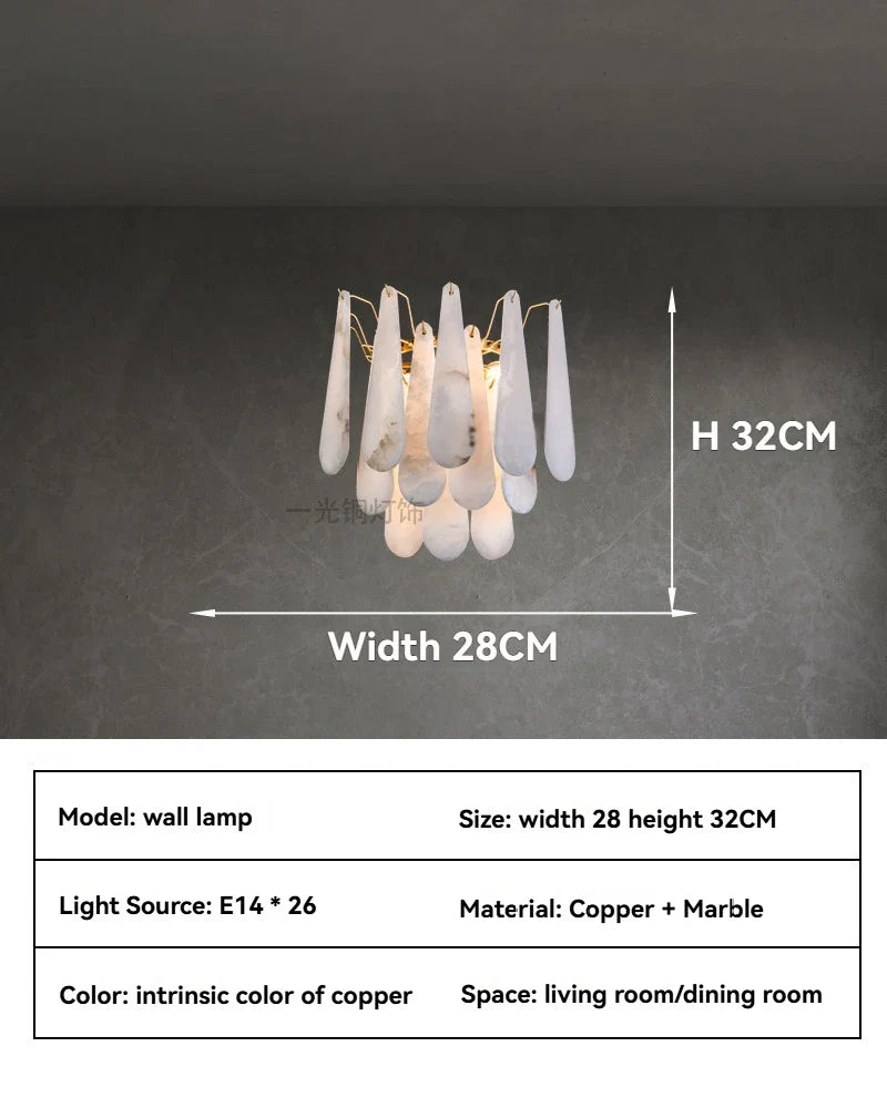 Marble Pendant LED Chandelier