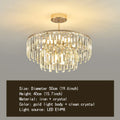 Elegant Modern Crystal Gold Chandelier - Round Smoked Gray Crystal Design - Perfect for Luxury Living Rooms and Bedrooms
