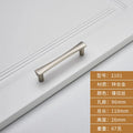 Brushed Zinc Alloy Door Handle – Simple Single Hole Design
