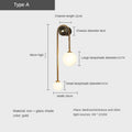 Elegant Modern Wall Lamp – Glass Ball LED Gold Sconce