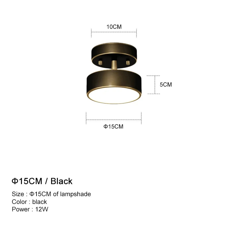 Modern LED Ceiling Chandelier – Adjustable Brass Lighting for Home