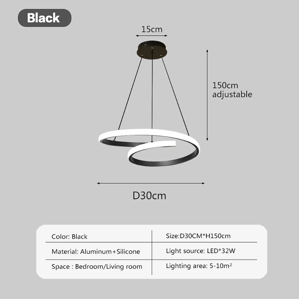 LED Pendant Light Double-Ring