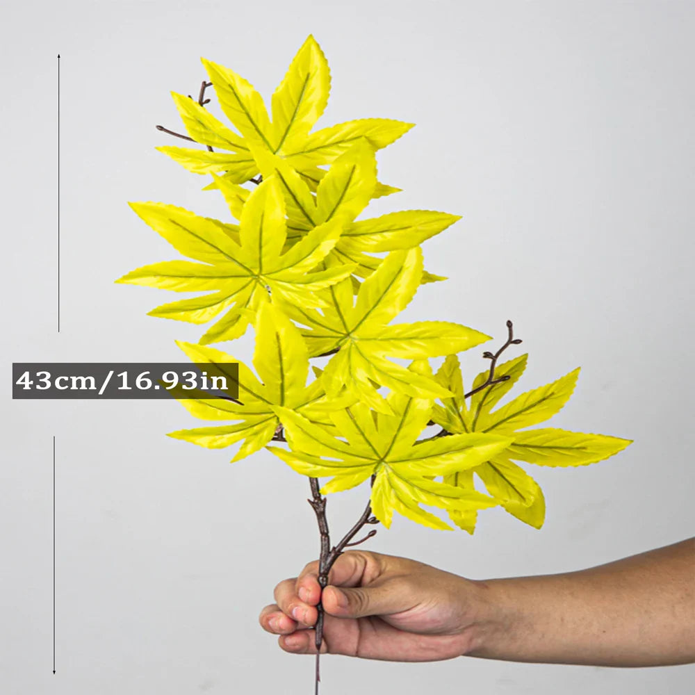 Dlight Decor 43cm Autumn Maple Leaf Branch for Fall Display