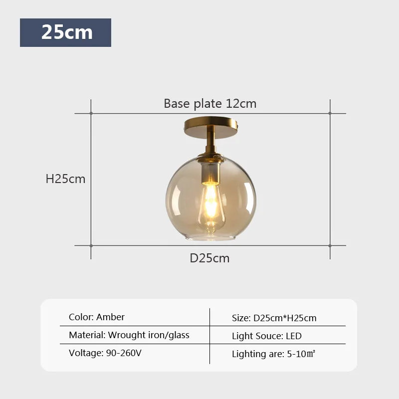 This simple glass pendent looks great in Dorothy's Kitchen Window. Now about you?Modern LED Glass Ceiling light Minimalist Cloakroom Balcony Bedroom Dining Room Lighting Hallway Lamp Indoor lighting