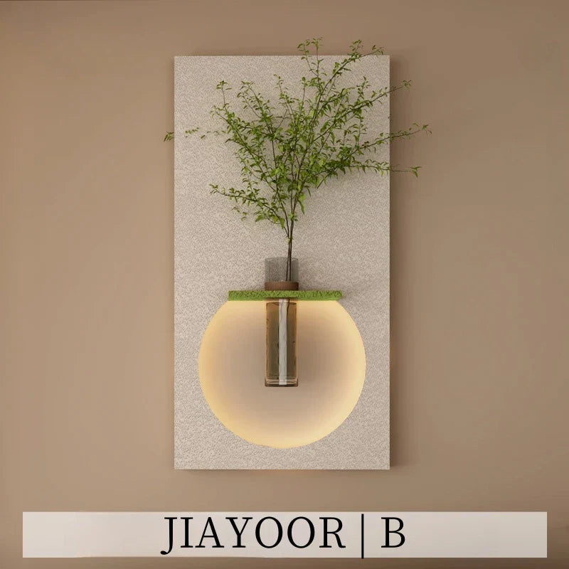 Dlight Decor Sandstone Vase Wall Lamp for Hallways